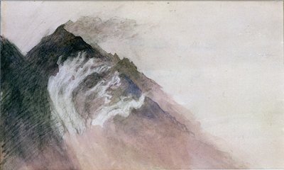 シャモニー、ブラン山（紙にトイレ） 作： John Ruskin