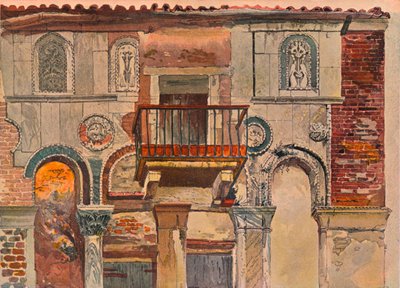 フォンダコデトゥルキ、ヴェネツィア、c1853 作： John Ruskin
