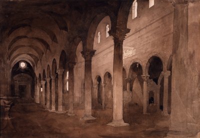 ルッカ、サン・フレディアーノの内部 作： John Ruskin