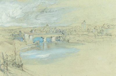 スイスのラインフェルデン橋 作： John Ruskin