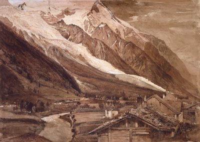 ボソン氷河、シャモニー、1849年6月 作： John Ruskin