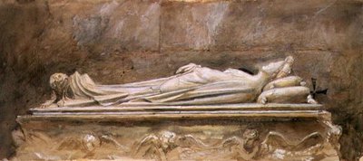 イラリア・デル・カレット・グイニージの墓、ルッカ大聖堂 作： John Ruskin
