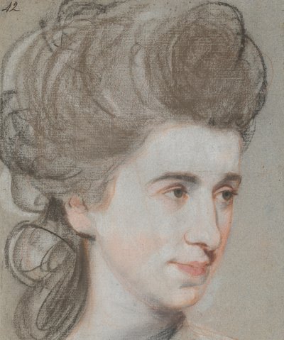 女性の頭 作： John Russell