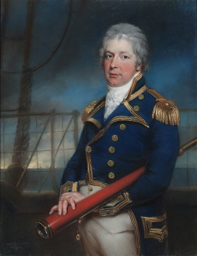 ウィリアム・ピアレポント少将（1767-1813）の肖像 作： John Russell