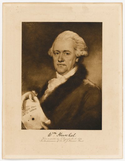 ウィリアム・ハーシェル卿（1738-1822）（グラビア） 作： John Russell