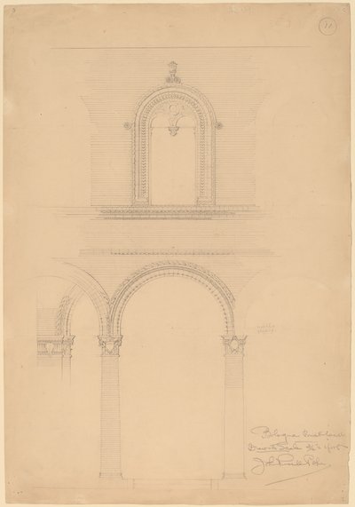ボローニャのレンガの壁 作： John Russell Pope