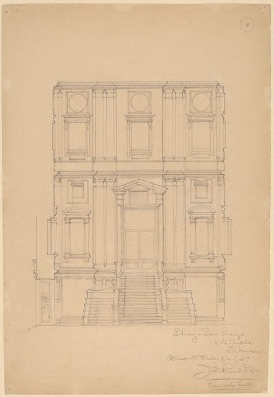 図書館、サン・ロレンツォ 作： John Russell Pope