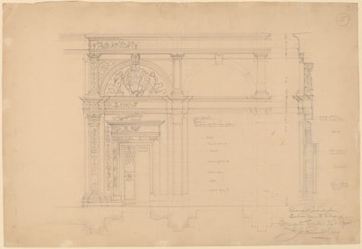 シエナ大聖堂、図書館への入り口 作： John Russell Pope
