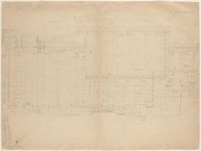 The Erectheum、West Elevation [左半分] 作： John Russell Pope