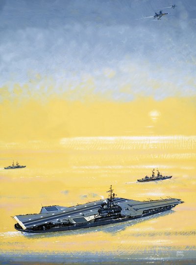 第二次世界大戦で使用された米ミッドウェイ級空母 作： ジョン・S・スミス
