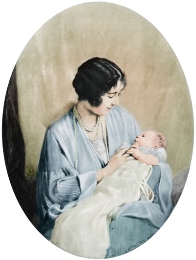 1926年、1937年、エリザベス女王とエリザベス女王。 作： John Saint Helier Lander