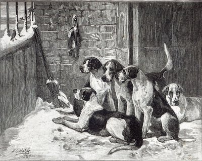 「レジャーアワー」のクリスマスキャロル、1888 作： John Sargent Noble