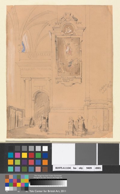 ヴァン バレンの墓、アントワープ、1832 年 9 月 7 日 作： John Scarlett Davis