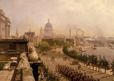 「堤防」、1874 作： John Scorrer O