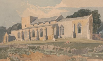 ノーフォークのブリックリング教会（南東側から 作： John Sell Cotman
