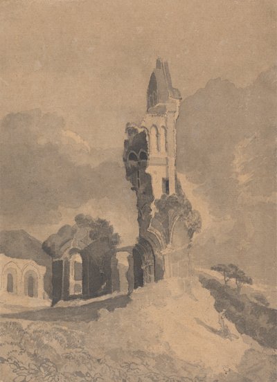 バイランド修道院（ヨークシャー 作： John Sell Cotman