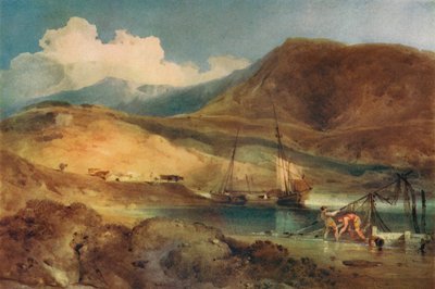 Cader Idris、19世紀バーマスサンズ出身 作： John Sell Cotman