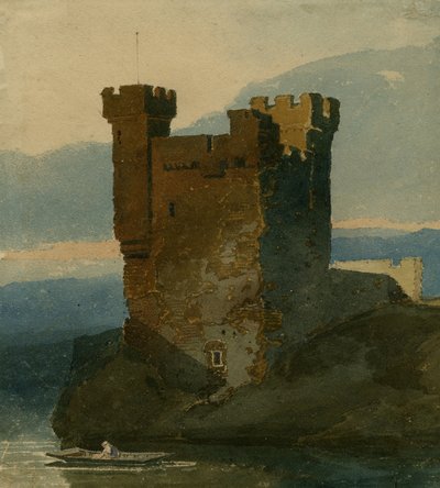 水城（鉛筆、紙にトイレ） 作： John Sell Cotman
