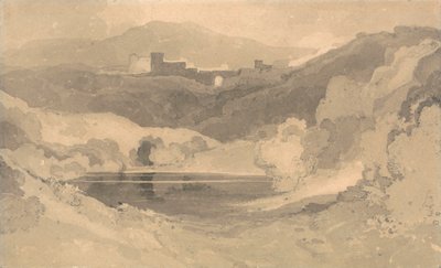 風景の中の城 作： John Sell Cotman