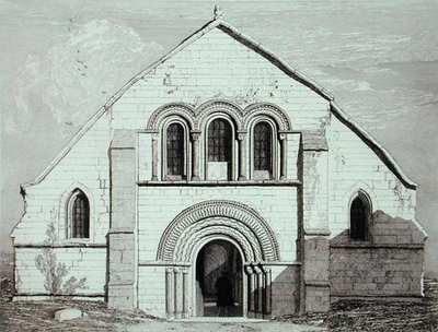 ポンデラルシュ近くのLEry教会、1820年発行 作： John Sell Cotman