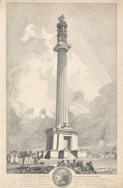 ネルソン卿の記憶へのヤーマスのコラム 作： John Sell Cotman