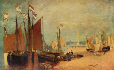 ヤーマス沖のオランダ船、戦争中の賞、c1823 1934 作： John Sell Cotman
