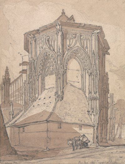 ディエップ、ノルマンディーのサン ジャックの東端 作： John Sell Cotman