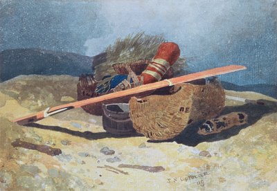 Fish Swills and Rudder、1809（鉛筆、紙にトイレ） 作： John Sell Cotman