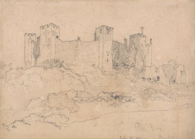 サフォーク州フラムリンガム城 作： John Sell Cotman