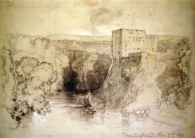 フラムリンガム：城と川 作： John Sell Cotman