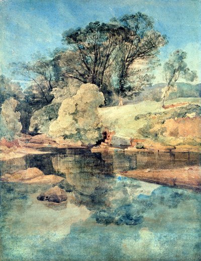 地獄の大釜（ペンとインク、紙に水彩） 作： John Sell Cotman