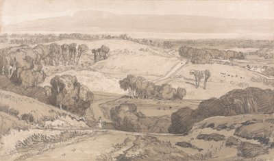 ノリッジ近郊のホルト・ヒース 作： John Sell Cotman