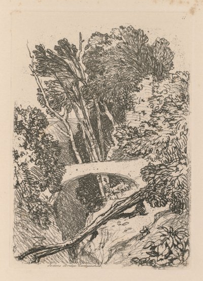 研究は無料です。Plate11 Parsons Bridge Cardingshire、1838。 作： John Sell Cotman