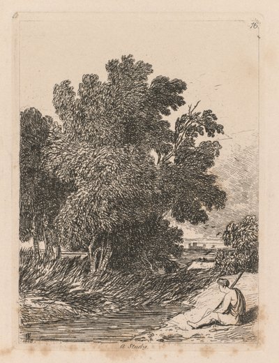 学習書: プレート 16、研究 作： John Sell Cotman