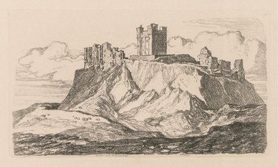 調査は無料です。プレート30、バンブロ城、ノーサンバーランド、1838。 作： John Sell Cotman