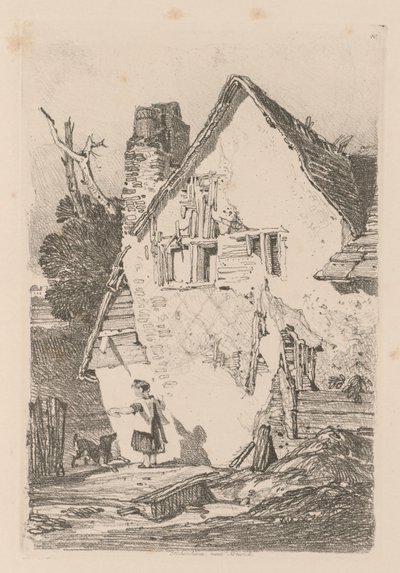 研究は、1838年、ノーリッチ近郊のレーケンハムにある無料のプレート40です。 作： John Sell Cotman