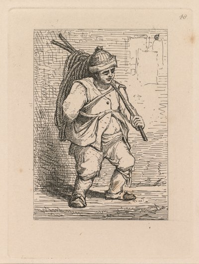 スタディは無料です。Plate48、A Study、1838。 作： John Sell Cotman