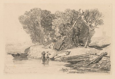 Book of Studies: プレート 7、ポストウィック グローブ、ノーフォーク 作： John Sell Cotman