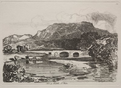 研究は無料です。Tany Beolch、北ウェールズ、1838年。 作： John Sell Cotman