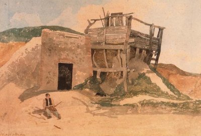 ノーフォーク州クロマー近郊のライムキルン 作： John Sell Cotman
