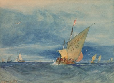 ローストフト沖フレッシュ・ブリーズ 作： John Sell Cotman
