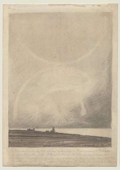 レクト1816年7月6日、ハンスタントン灯台から見た遠日点の影響 作： John Sell Cotman