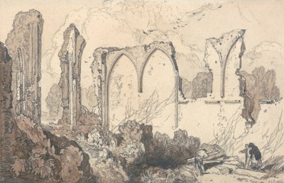 フリースクール裏の廃墟、セットフォード、サフォーク 作： John Sell Cotman