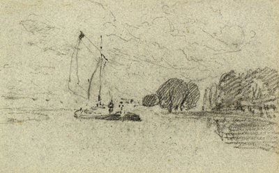 セーリングバージ（木炭 作： John Sell Cotman