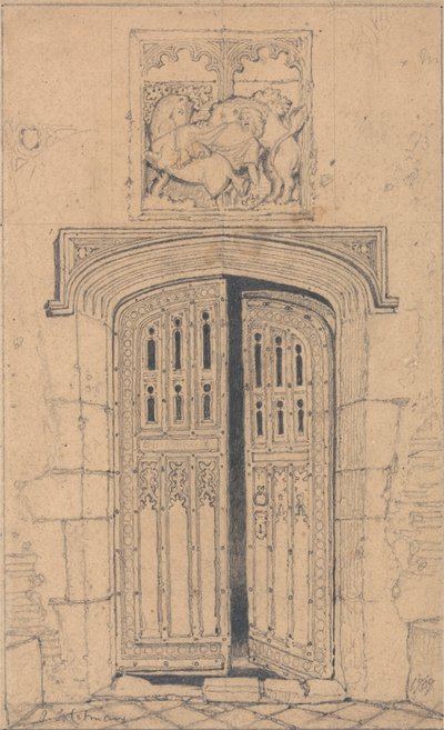 アーミングホール・ホール、サウス・ドア（ノーフォーク州 作： John Sell Cotman