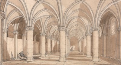 バロンズ ホール、モン サン ミシェル 作： John Sell Cotman