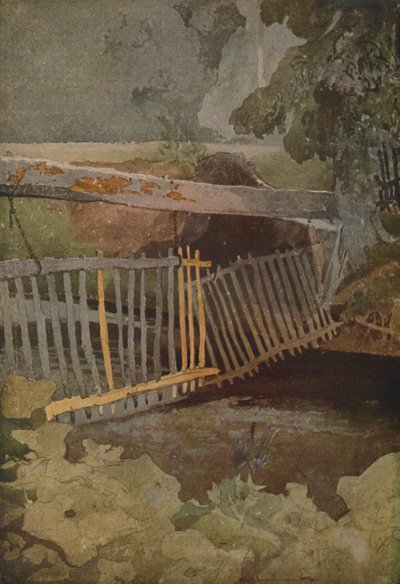 ドロップゲート、ダンコムパーク、1923 作： John Sell Cotman