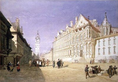 ホテル・ドゥ・ヴィル、ゲント 作： John Sell Cotman