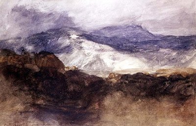 ウェルシュ山脈（水彩・紙） 作： John Sell Cotman