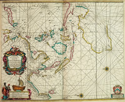コモリン岬から日本までの東インド諸島の最東端と隣接するすべての島々の海図 作： John Seller
